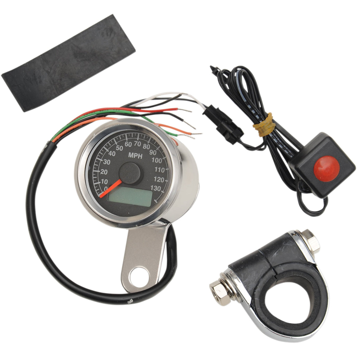 DRAG SPECIALTIES Programmable Mini Electronic Speedometer with Odometer/Tripmeter