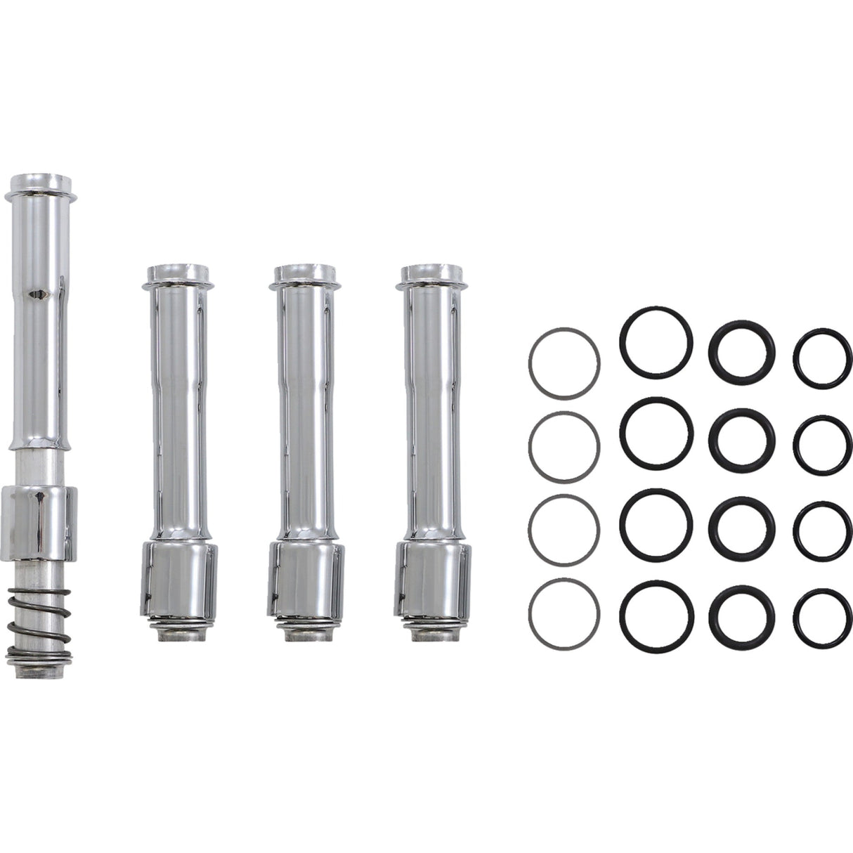 S&S CYCLE 0928-0122 106-1340 Pushrod Cover Kit - Chrome