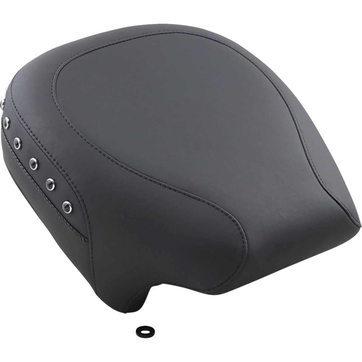 Mustang Wide Rear Seat Studded Black - 75579 For Harley Touring 1997-2025