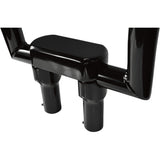 LA CHOPPERS 0602-0617 LA-7442-04B Solid Handlebar Riser & Top Clamp Kit - Risers - Solid Top - 4" - Black