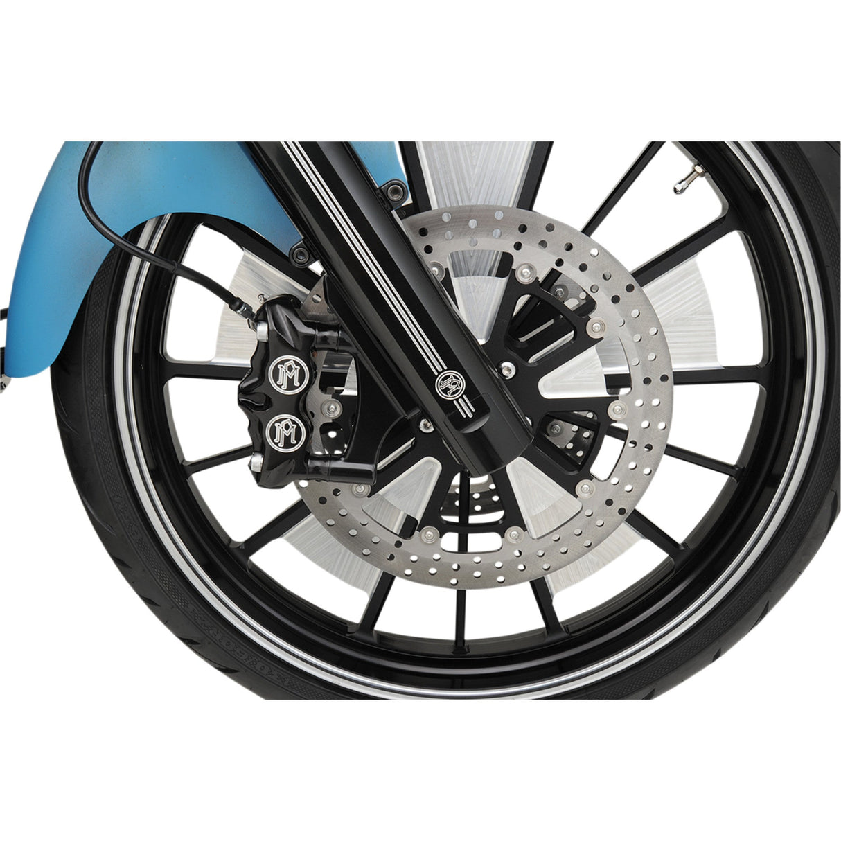 Performance Machine Brake Caliper - 0052-2406-BM For Harley Touring 2000-2007