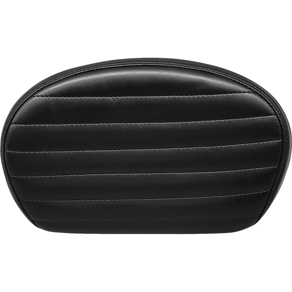 LePera Sissy Bar Pad Medium Pleated Shiny Black - L-SBP02PT-SH For Harley Motorcycles 2008-2023