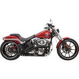Bassani Xhaust Radius Sweeper 2-Into-2 Exhaust System - 1SD1FB For Harley 1986-2017