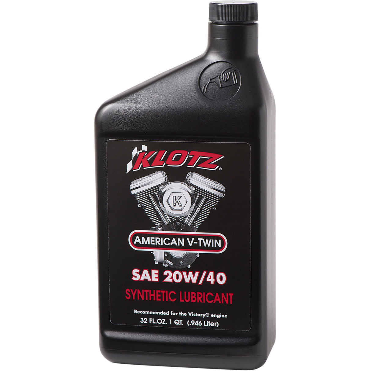 KLOTZ OIL 3601-0310 KV-2040 American V-Twin Synthetic Engine Oil V Twin Synthetic Oil - 20W-40 - 1 U.S. quart