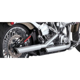Vance & Hines 3" Twin Slash Slip-On Mufflers Chrome - 16335 For Harley 2010-2017