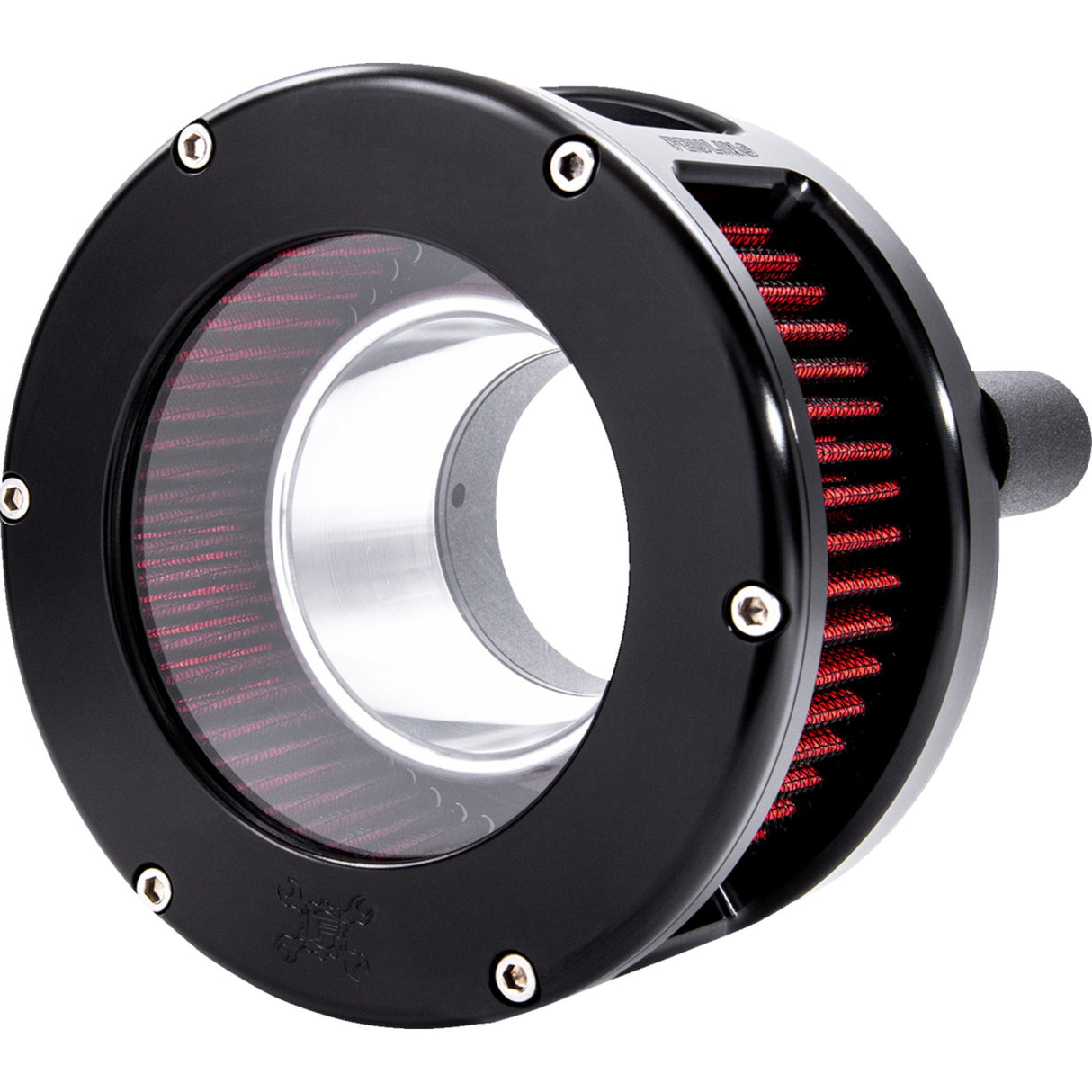 FEULING OIL PUMP CORP. 1010-3144 5434 BA Series Air Cleaner Kit - Black Anodized - Red Filter