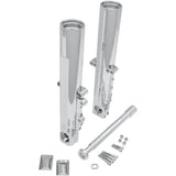 PERFORMANCE MACHINE (PM) 0403-0106 0208-2097-CH Fork Leg Kit — Chrome - Lower - Single Disc - '14-'20 FL