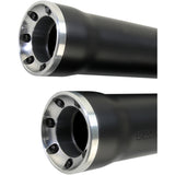 Cobra Slip-On Mufflers With Race Pro Tips 3" Black - 6053B For Harley Softail 2007-2017
