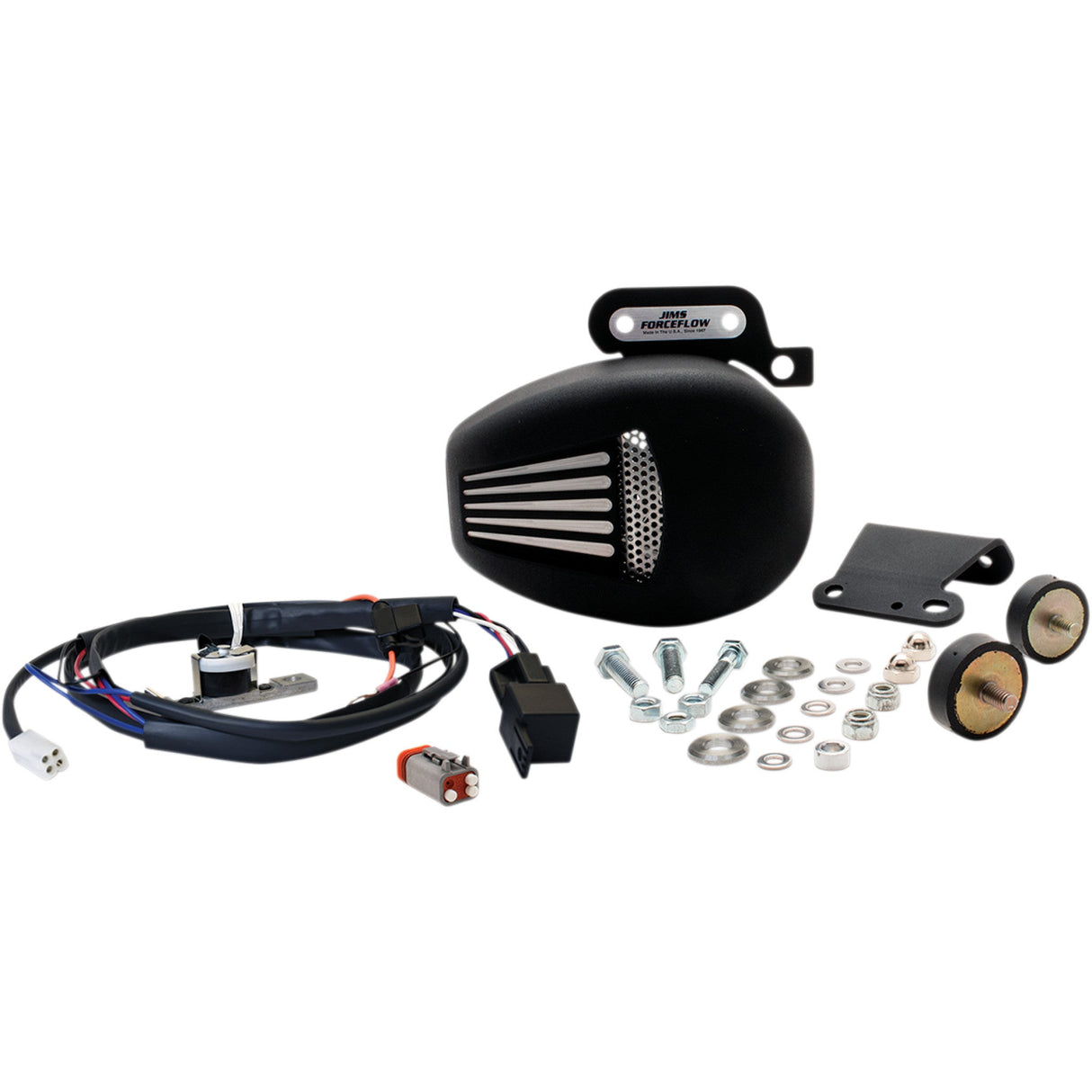 JIMS 1901-0757 5468 Forceflow Cylinder Head Cooler Kit black - m8 touring
