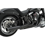 Bassani Xhaust Road Rage II B1 Power 2-Into-1 Exhaust System - 1S18RB For Harley Softail 1986-2017