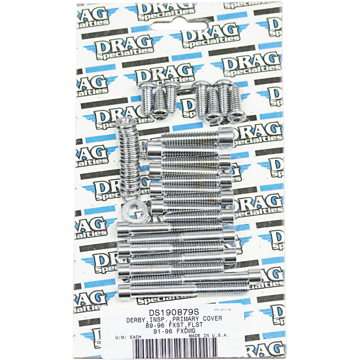 DRAG SPECIALTIES Bolt Set Primary - Softail