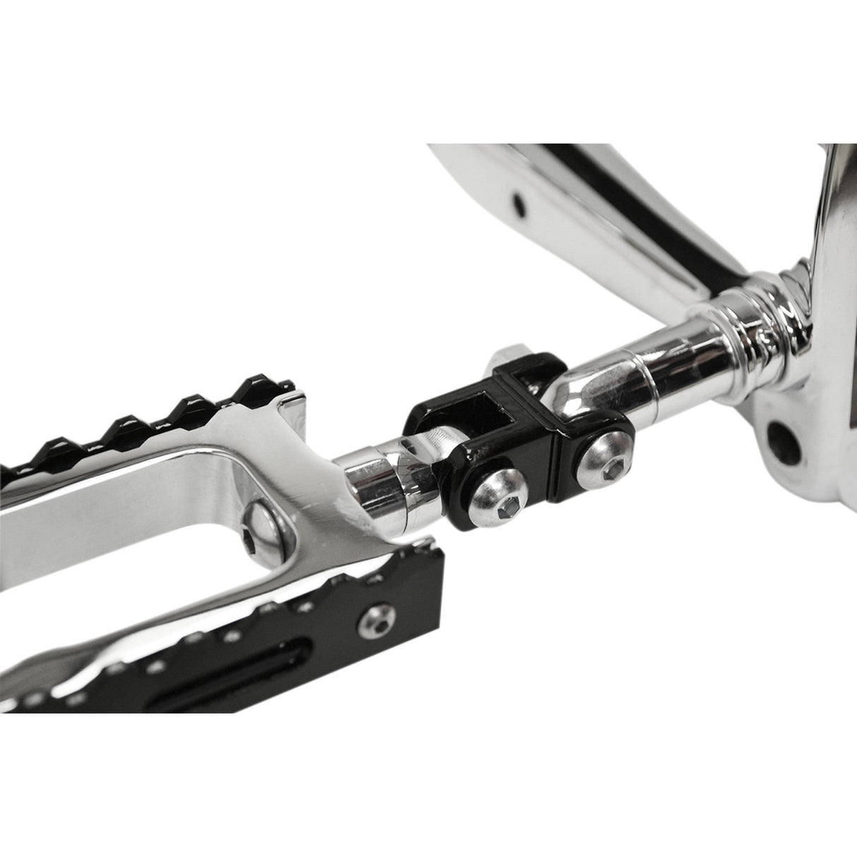 LA CHOPPERS 1620-1222 LA-7202-01B Early-style Footpeg Mount Adapters - Male Footpeg Adapters - Black