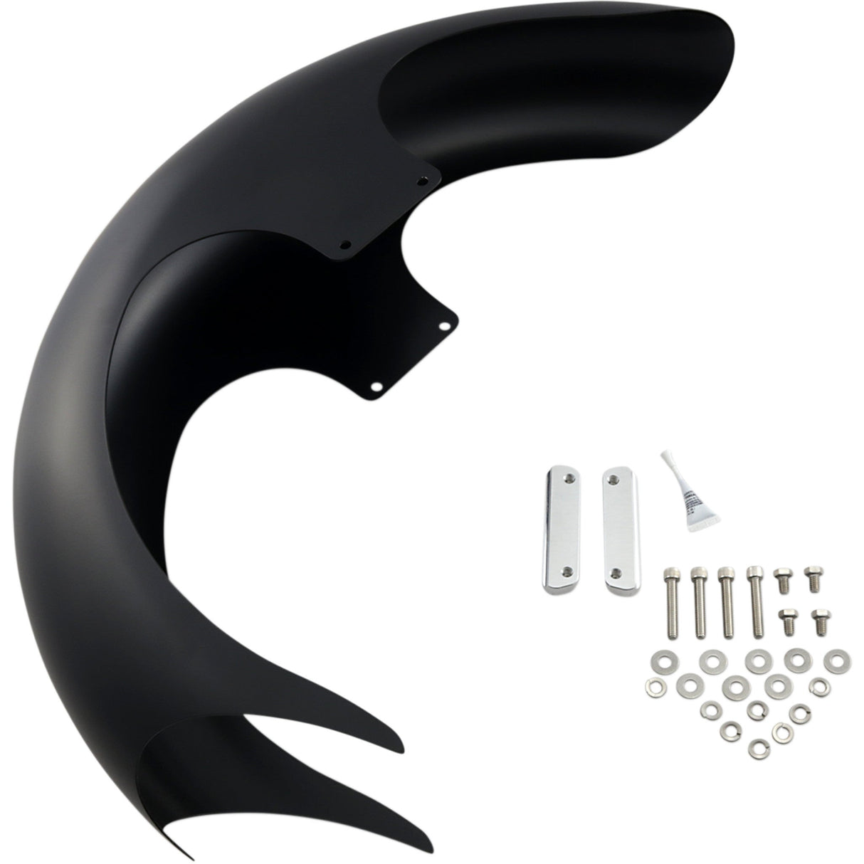 Paul Yaffe Bagger Nation Steel Talon Front Fender 23" Wheel With Satin Adapters HD Touring - PYO:TALON23-14L-S For Harley Touring 2014-2026