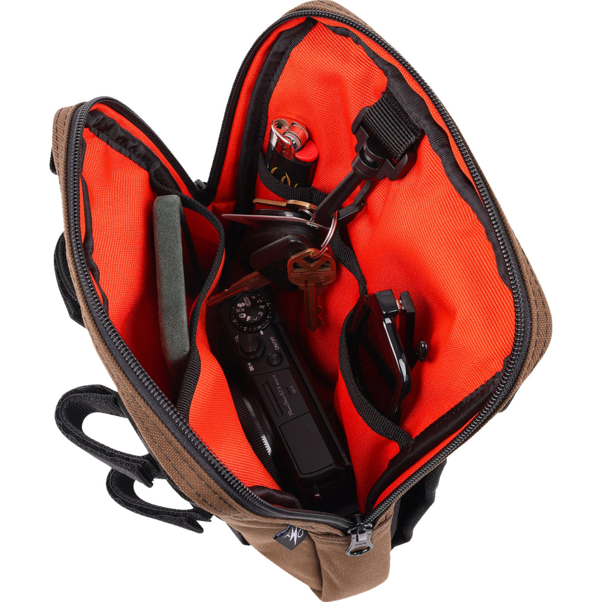 THRASHIN SUPPLY CO. 3510-0208 THB-0032 Handlebar Bag Slim - Brown