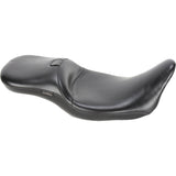 LePera Maverick Daddy Long Legs Seat With Backrest Black Smooth - LK-957DLBRS For Harley Touring 2008-2023