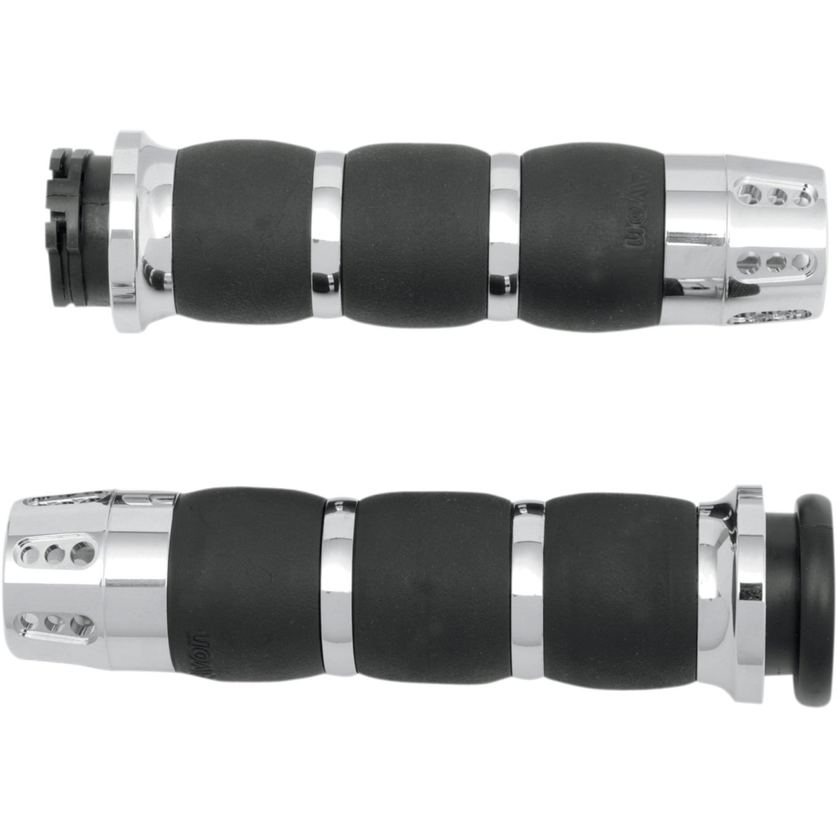 AVON GRIPS 0630-1198 AIR-93-GAT Gatlin Velvet Air Grips Grips - Gatlin - Velvet Air - Chrome