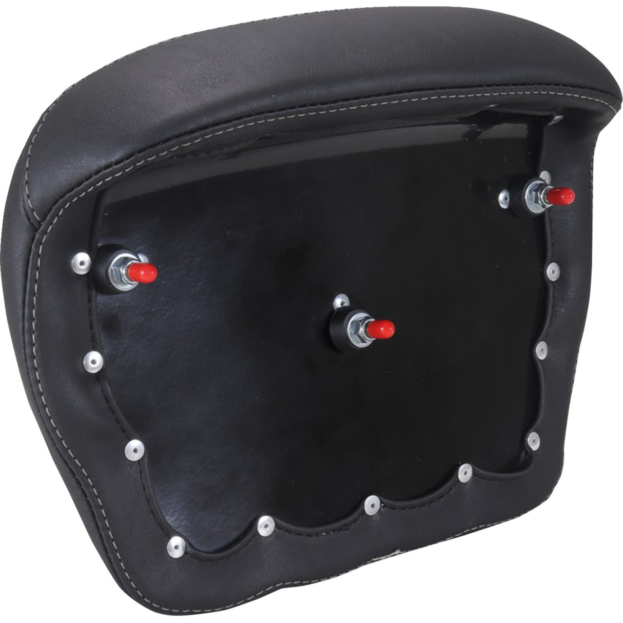 MUSTANG 0822-0642 88440GM Chopped Tour-Pak® Sissy Bar Pad Chopped Tour-Pak® Pad - Gunmetal Stitching - FLH/FLT '23-'25