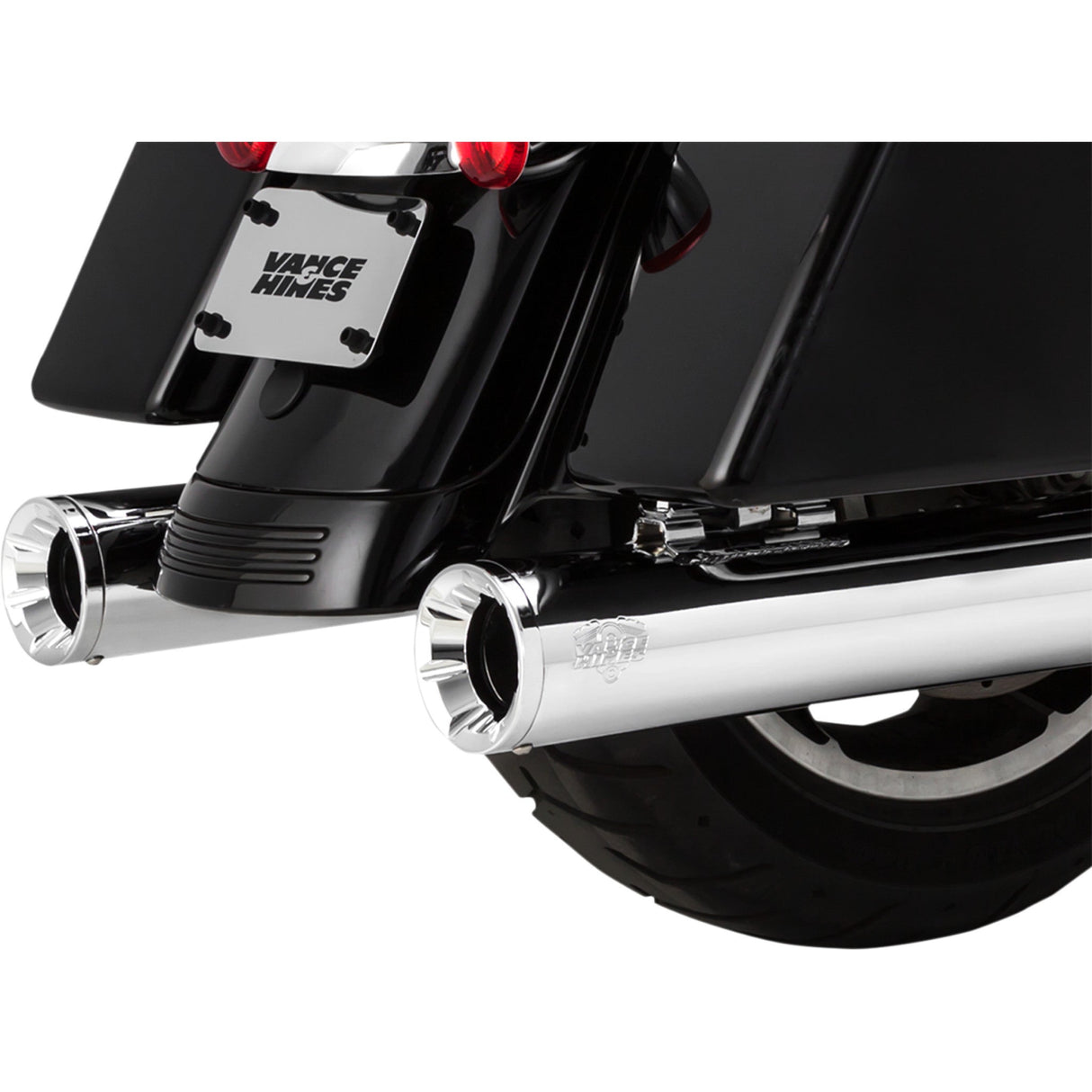 Vance & Hines Eliminator 400 Slip-On Mufflers Chrome - 16714 For Harley Touring 2017-2026