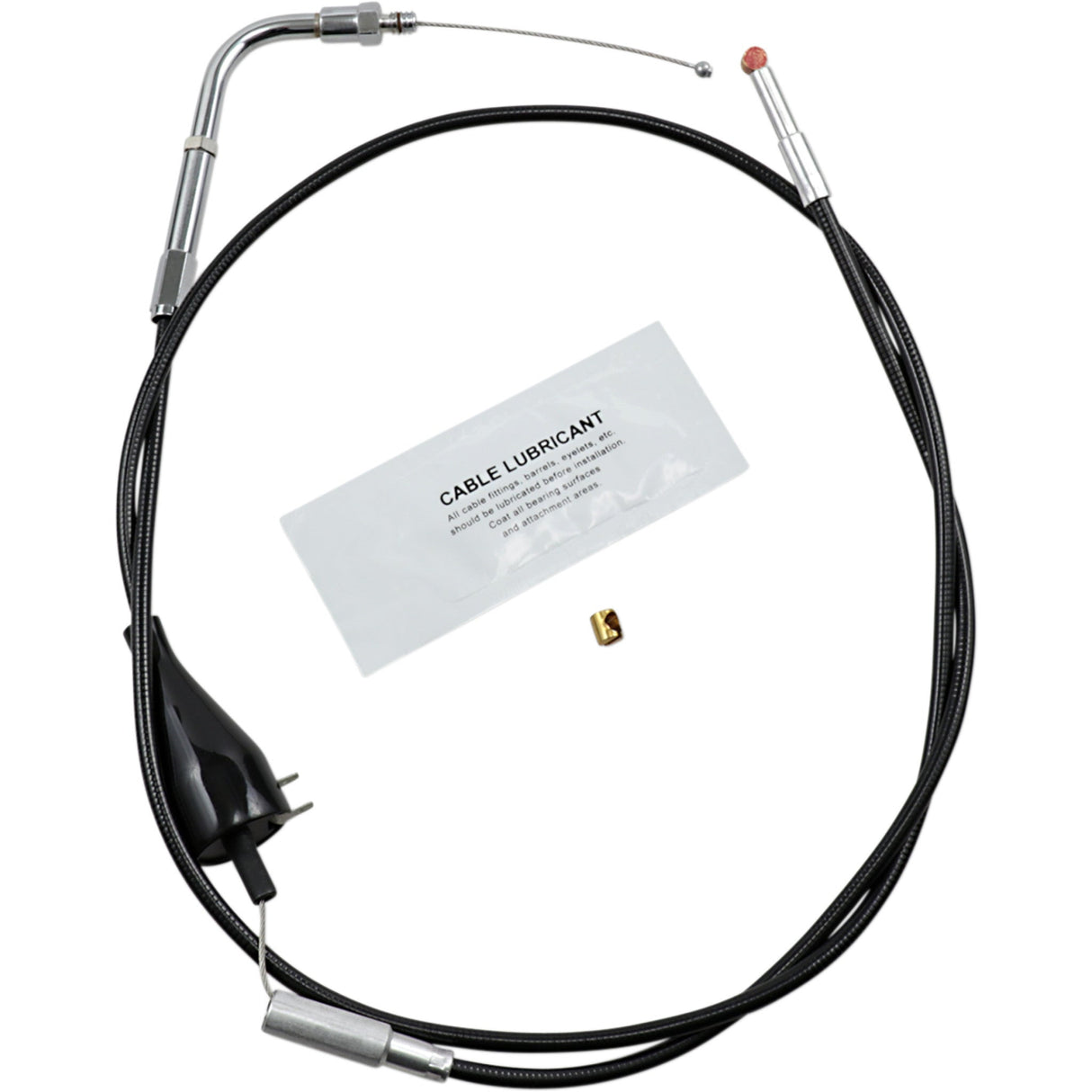 Barnett Black Vinyl Throttle Idle Cable 42" Length - 101-30-41003 For Harley Touring 1990-1995