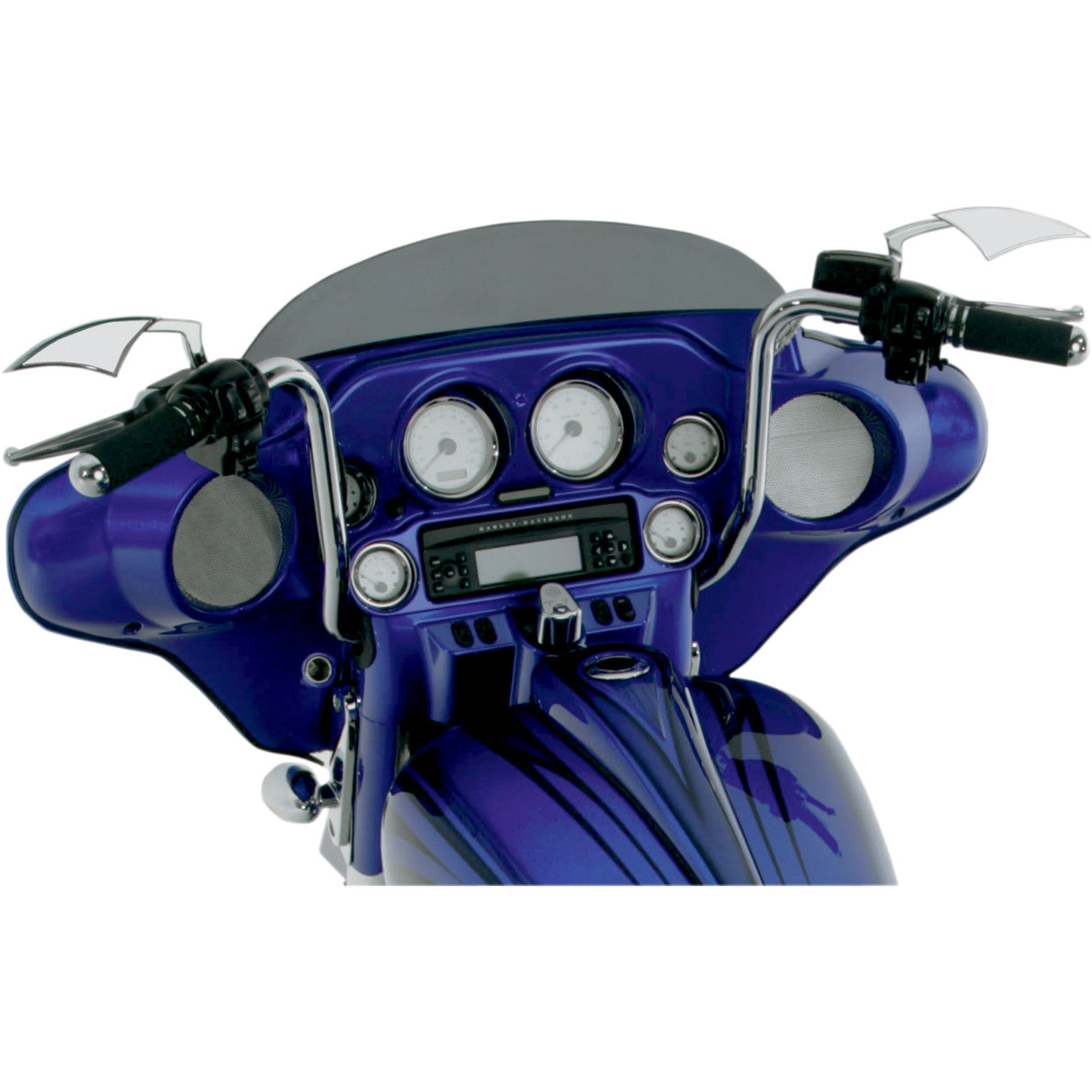 Paul Yaffe Bagger Nation 1" Classic Bagger Ape Handlebar 12" Chrome - 51530512CH For Harley Touring 1997-2020