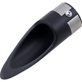 BARON 1812-0199 BA-1100-01B Family Jewel Exhaust Tip black - scalloped