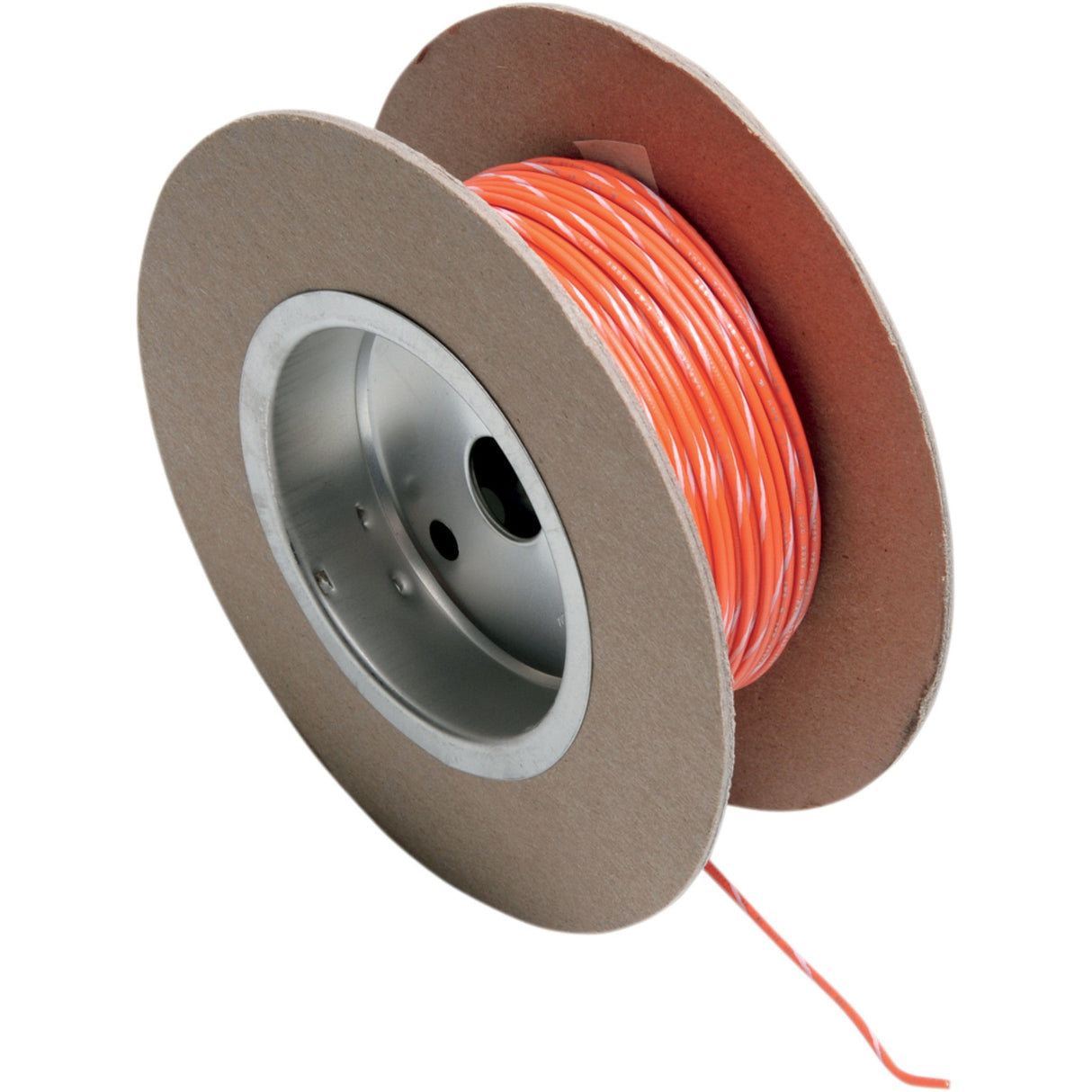 NAMZ 2120-0518 NWR-39-100 OEM Color Wire Spool 100' Wire Spool - 18 Gauge - Orange/White