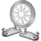 HAWG HALTERS 1701-0772 FBAXCC-13LH 13" Axial Brake Caliper Adapter Bracket Axial Caliper Mount Adapter Bracket - Chrome