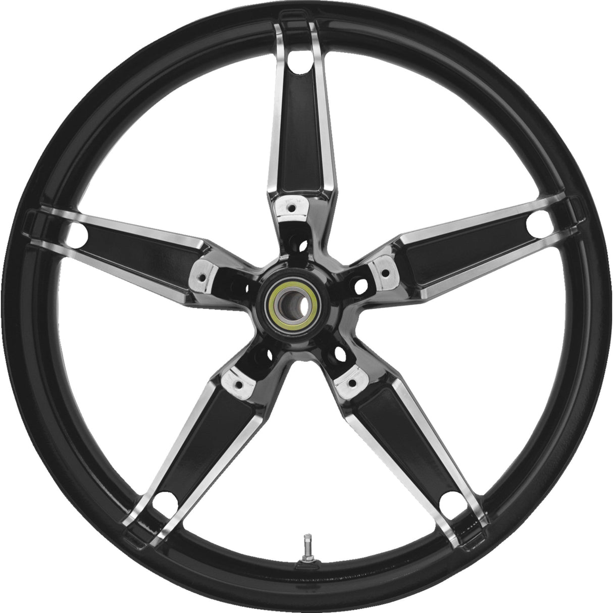 Coastal Moto Daytona Wheel Daytona Front Dual Disc With ABS Black Cut 21x3.5 - 3D-DAY213BC-ABST For Harley Touring 2008-2026