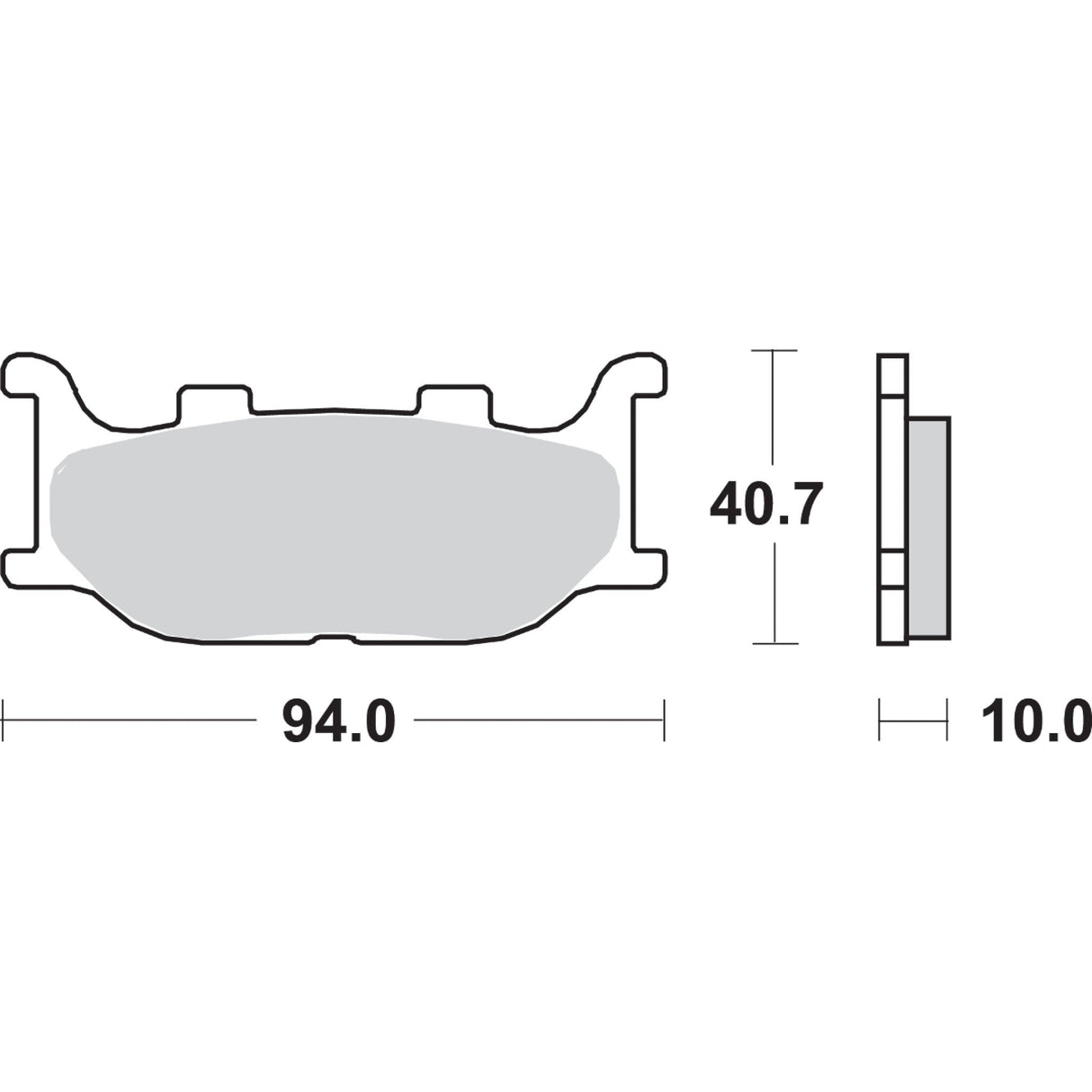 SBS 1722-0711 691HS HS Street Excel Sintered Front Brake Pads HS Brake Pads - Yamaha - 691HS