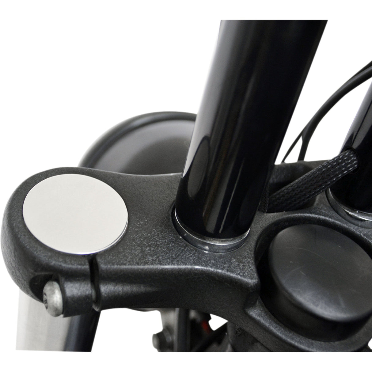 LA Choppers Flush-Mount Fork Caps 49 Mm Polished - LA-7504-49 For Harley Dyna 2006-2017