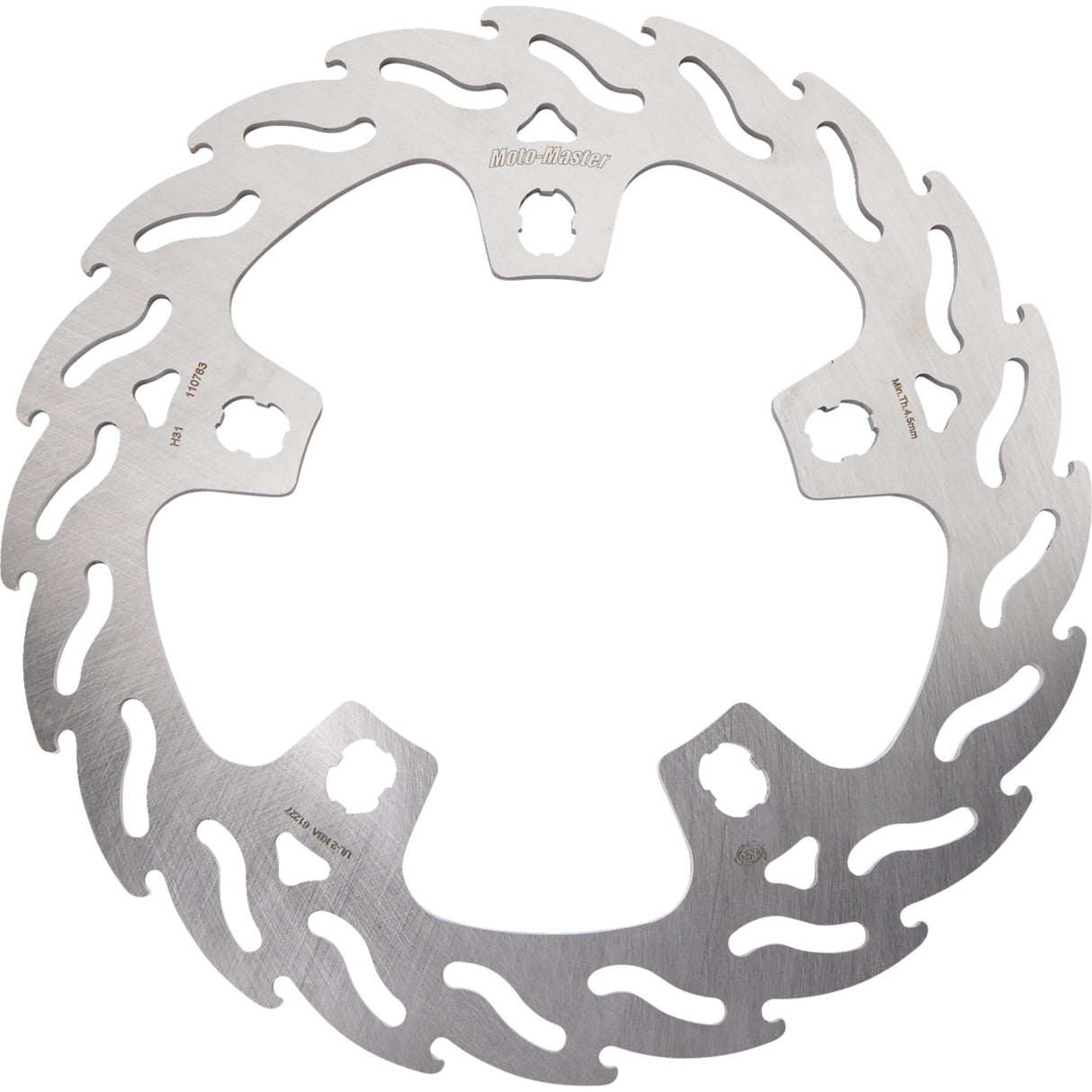 MOTO-MASTER 1711-2192 110763-PU Brake Rotors Brake Rotor - Front Right - Flame