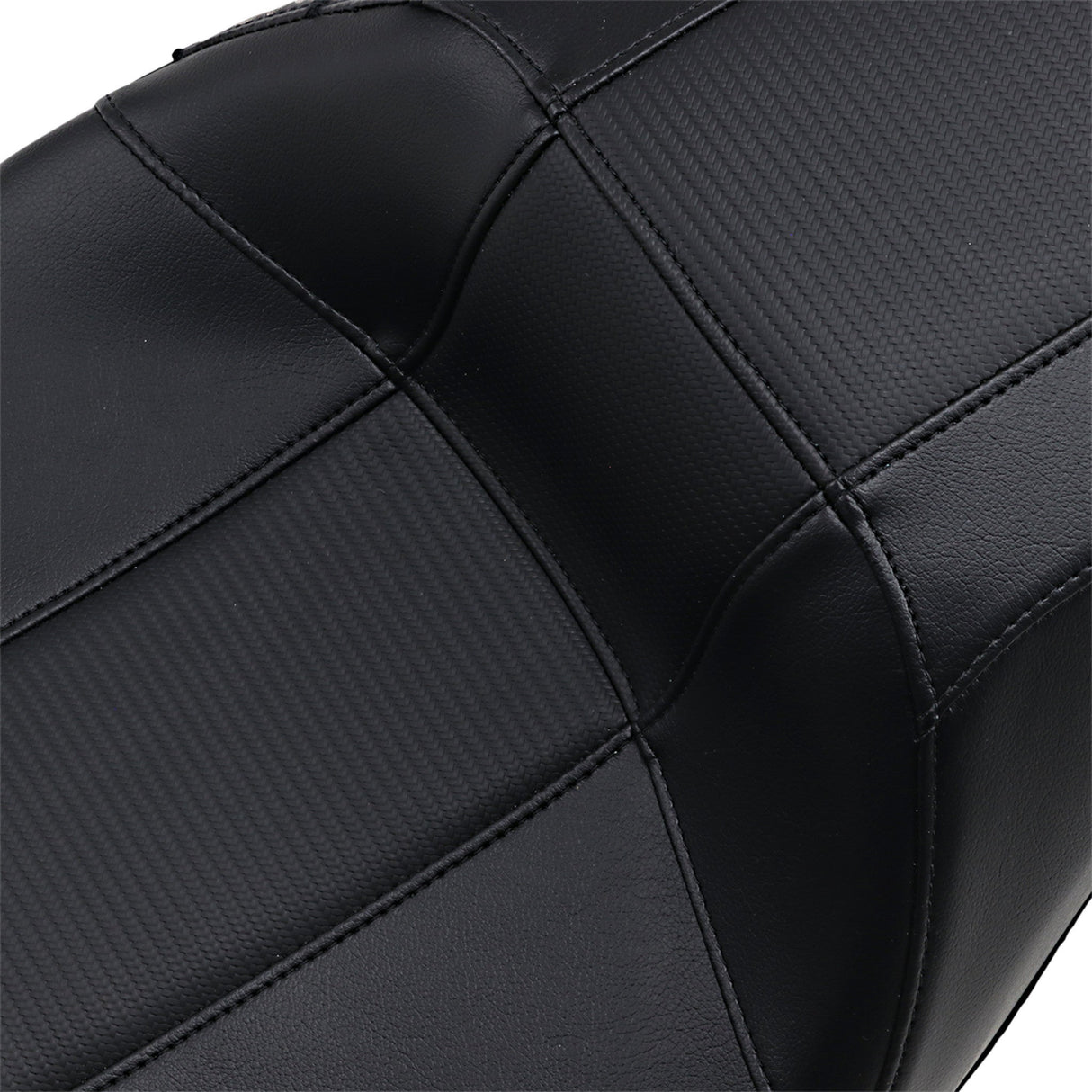 LePera Outcast GT Seat 2-Up Without Backrest Black Carbon Fiber Inlay - LK-997GT3 For Harley Touring 2008-2023