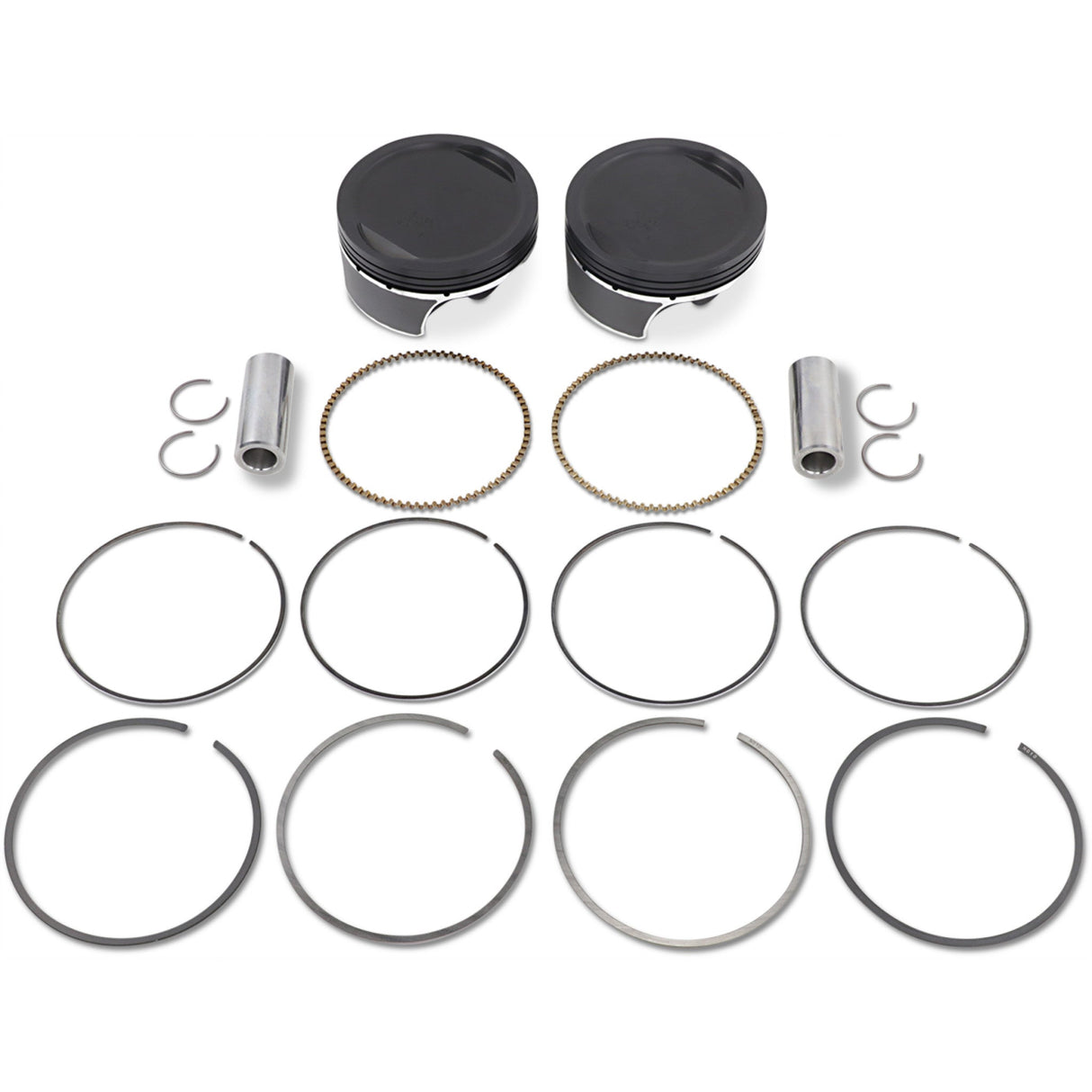 WISECO 0910-1998 K2789 High-Performance Forged Piston Kit Piston Kit - 3.885" - 103 Cubic Inch | 96 Cubic Inch Bored to 103 Cubic Inch - Twin Cam