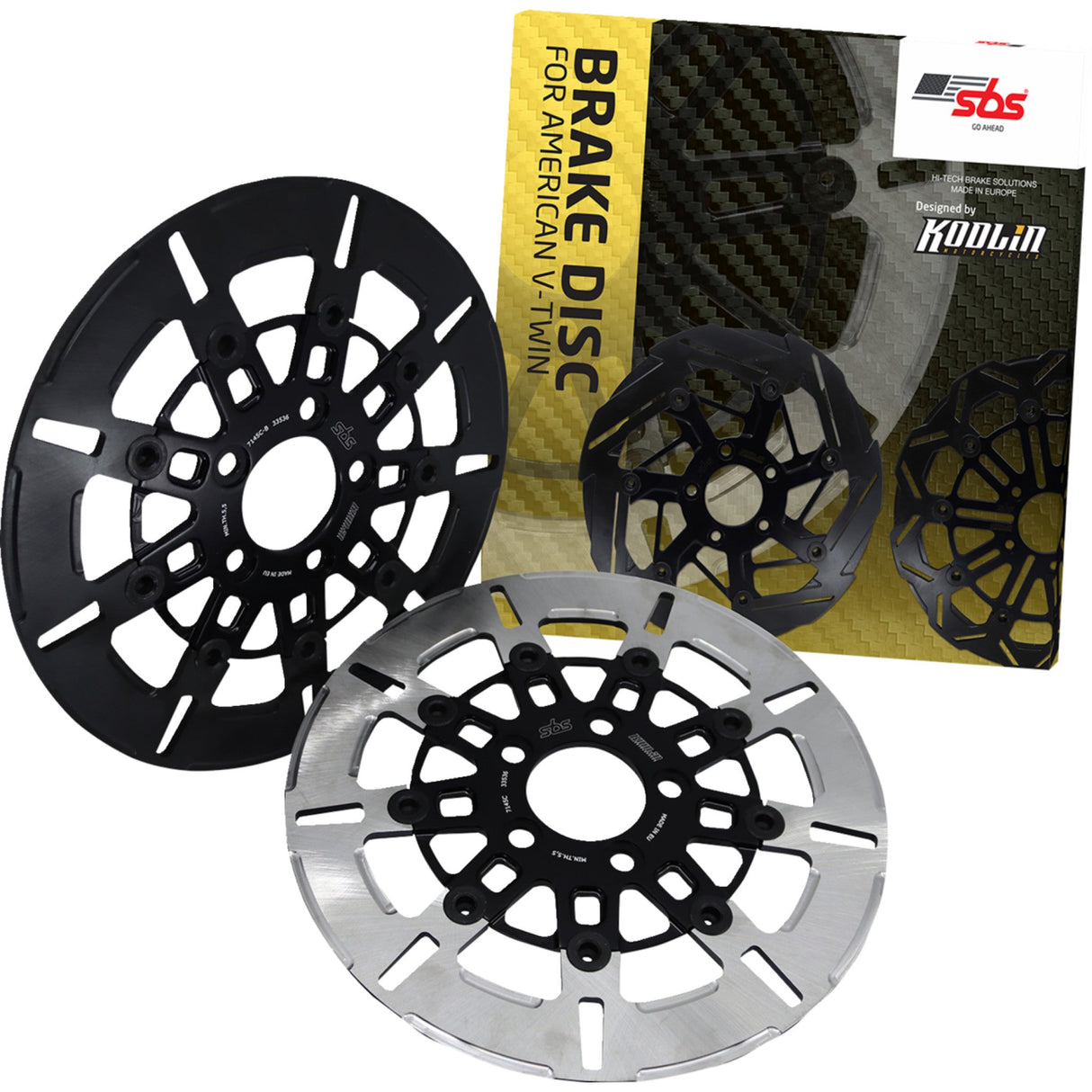 SBS Brake Rotor Designed By Kodlin - 7145C-B For Harley Motorcycles 2004-2025