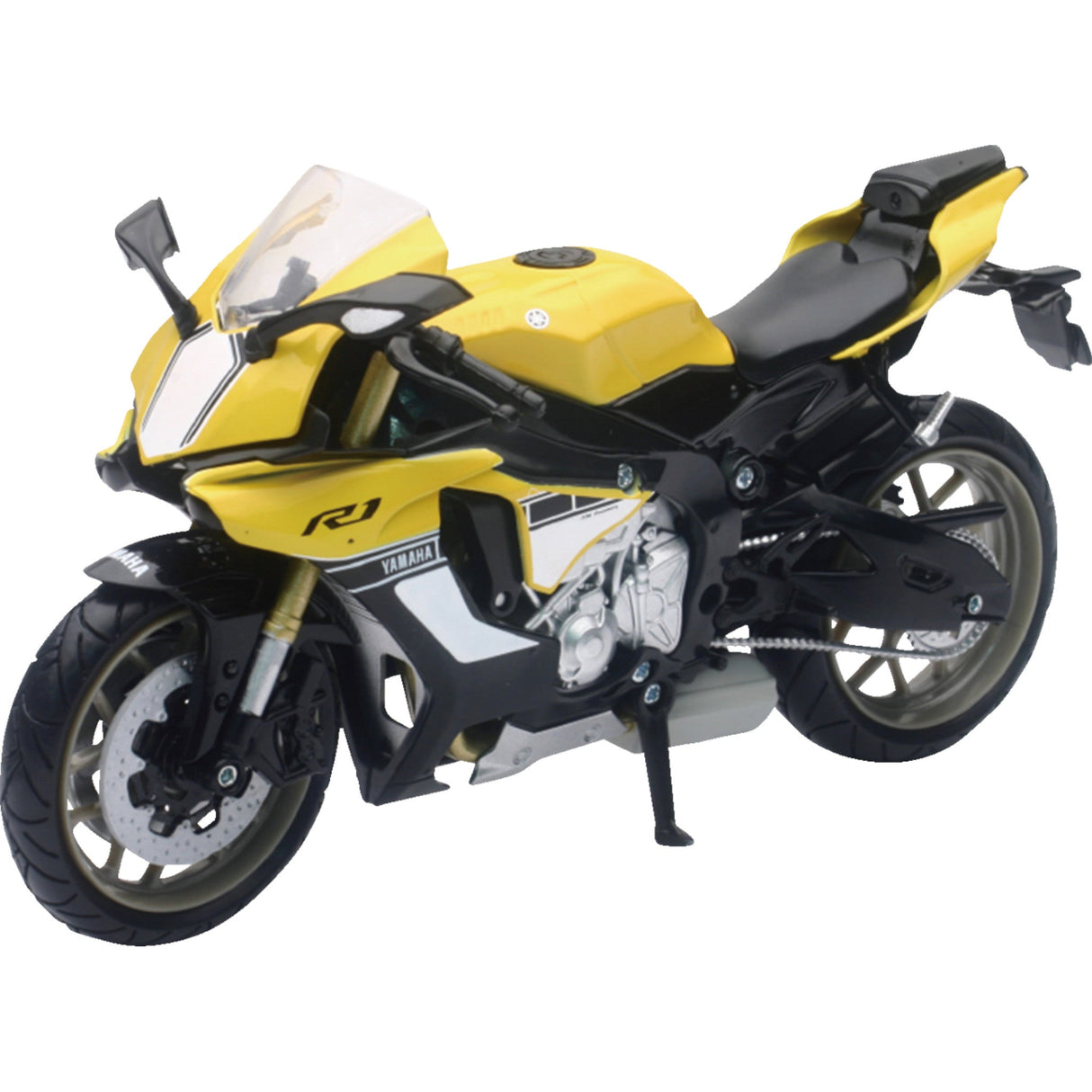 NEW RAY TOYS 7001-0098 57803B Yamaha YZF-R1 2016 Mini Bike Yamaha YZF-R1 2016 Bike - 1:12 Scale - Yellow/Black