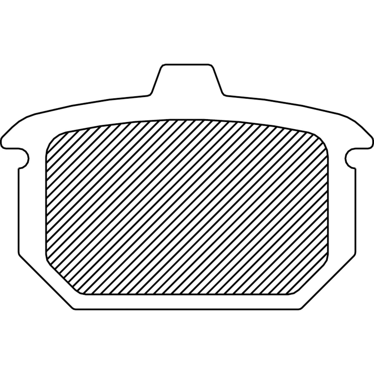 Drag Specialties Sintered Metal Harley Buell Brake Pads For Harley 1984-1987