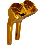 Arlen Ness Method Kickback Handlebar Riser 10" Gold - 520-046 For Harley Touring 2015-2024