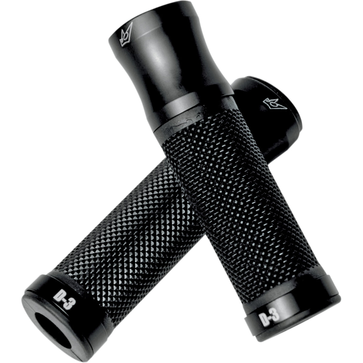 DRIVEN RACING 0630-0700 D3BK 7/8" D3 Grips Grips - D3 - Black/Black