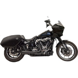 Bassani Xhaust 2-Into-1 Ripper Exhaust System Short Black M8 Softail - 1S79B For Harley Softail 2022-2025