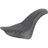 Saddlemen Profiler™ Lattice Stitch Seat Front Lattice Rear Smooth Black - 818-33-149 For Harley Softail 2018-2025