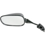 EMGO 0640-0162 20-43014 Carbon Fiber Mirror Mirror - Side View - Black/Carbon Fiber - Rectangle - Left - Kawasaki