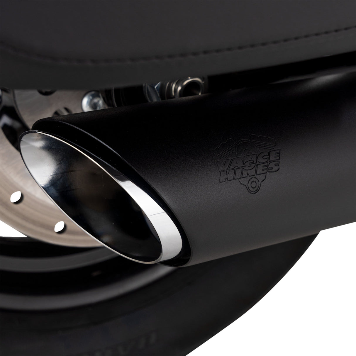 Vance & Hines Twin Slash Slip-On Muffler Black Softail - 46750 For Harley Softail 2025