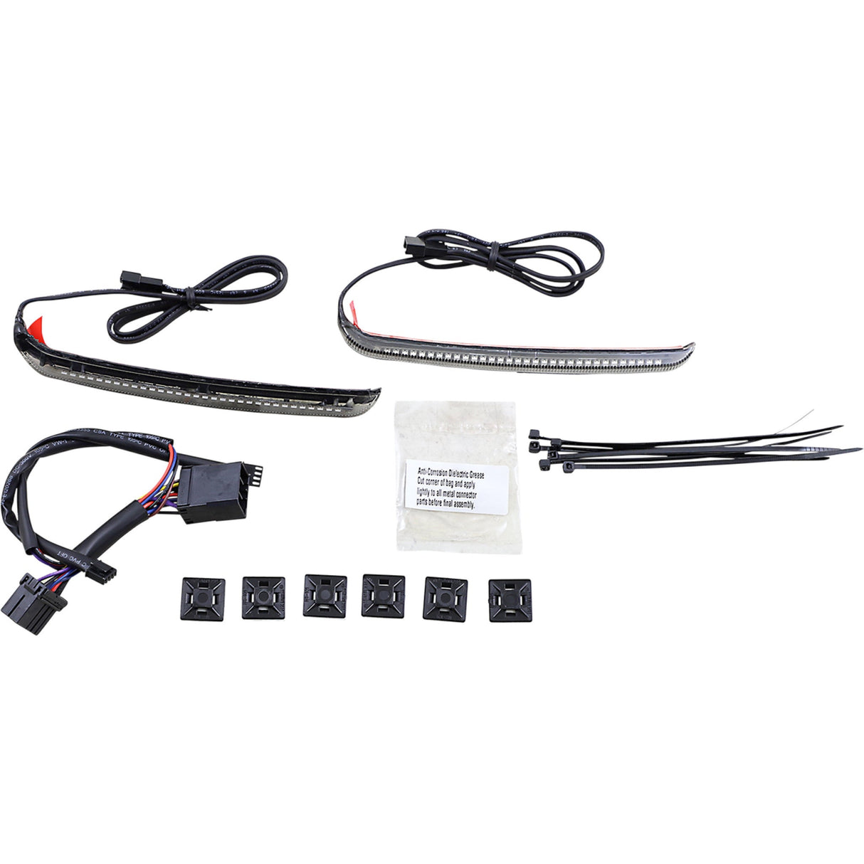Ciro Bag Blades® Accent Lights Red Turn Signals Smoke Lens - 40038 For Harley Touring 1997-2026
