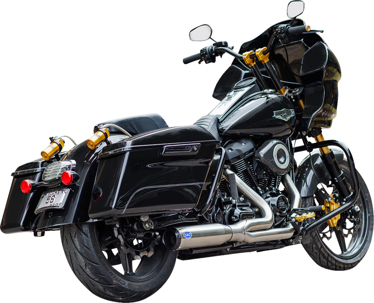 2-into-1 Qualifier Exhaust System - Race Only - Brushed Stainless - 1800-2686