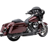 Cobra Race-Pro Slip-On Mufflers 4-1/2" Raven Black - 6216RB For Harley Touring 2017-2020