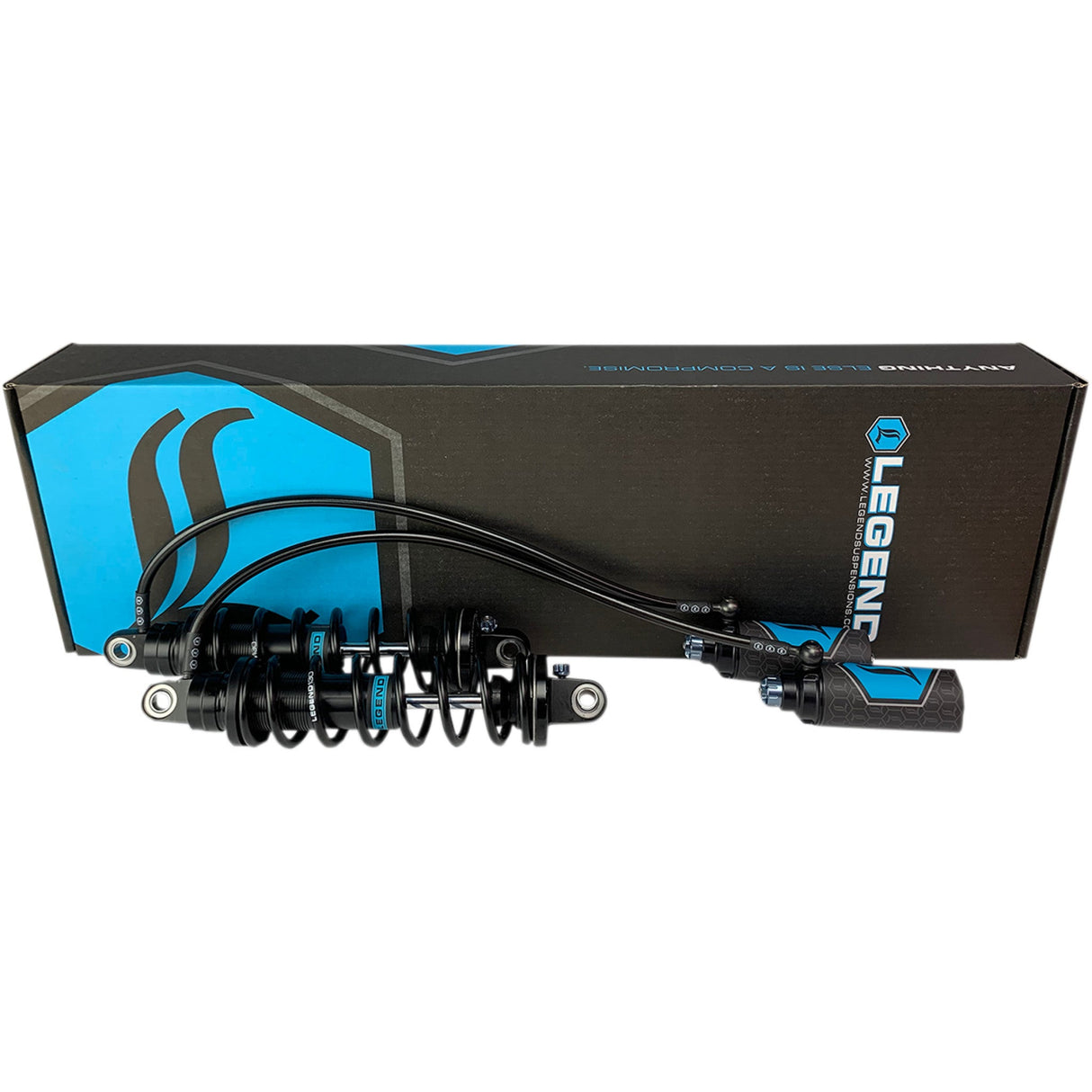 LEGEND SUSPENSION 1310-1886 REVO ARC Remote Reservoir FL Coil Suspension Shocks - Standard - Black - 13" - '14+ FL