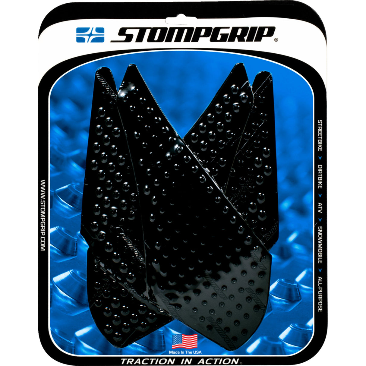 STOMPGRIP 4320-1065 55-10-0006B Volcano Profile Traction Pad Tank Kit Traction Kit - Black - Yamaha