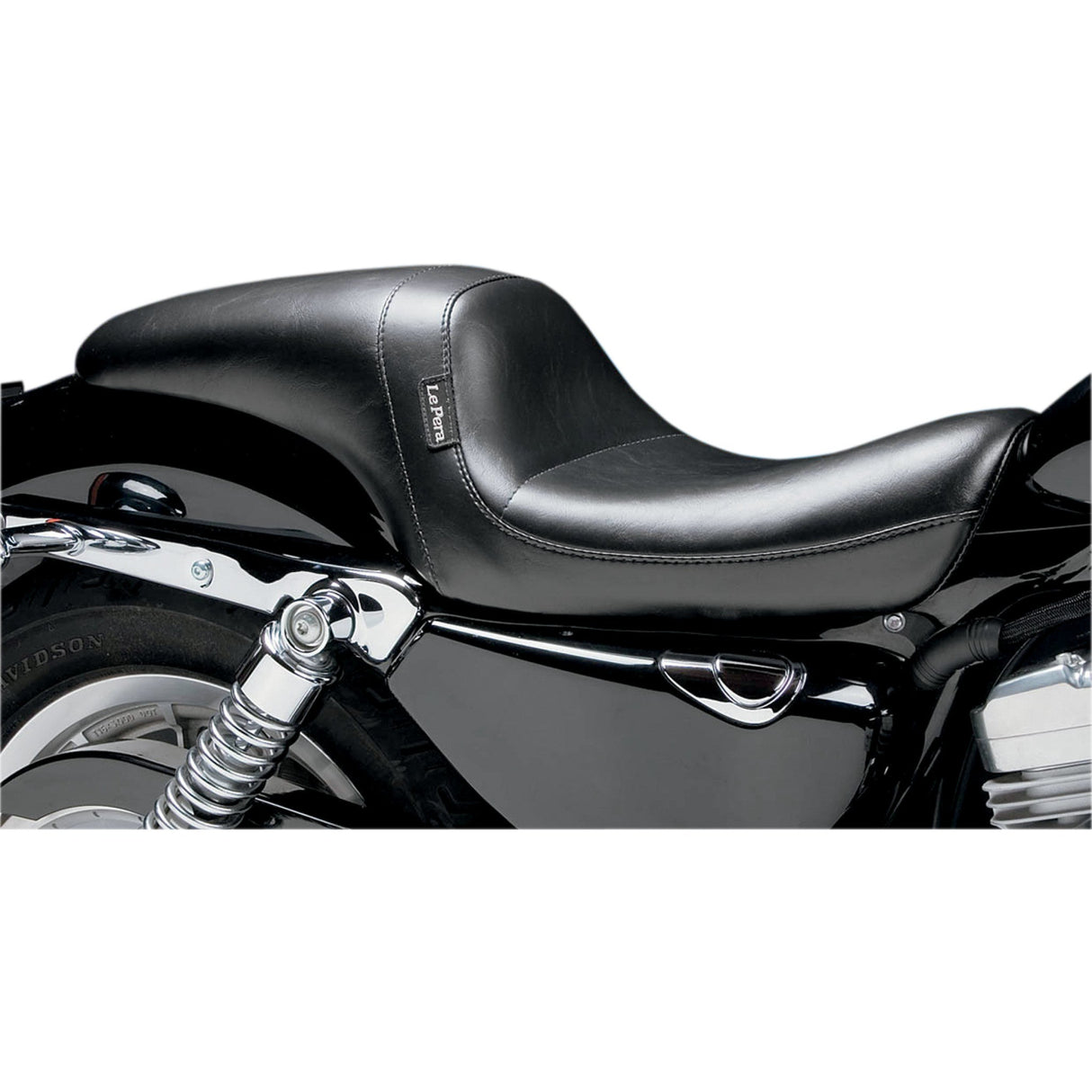 LePera Daytona Sport Seat Smooth Black - LF-542S For Harley Sportster 2010-2022