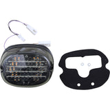 CUSTOM DYNAMICS 2010-1443 CD-INT-TL-NW-S Low Profile LED Taillight with Integrated Auxiliary Turn Signals - Taillight w/ Integrated Turn Signal - No Window - Smoke Lens