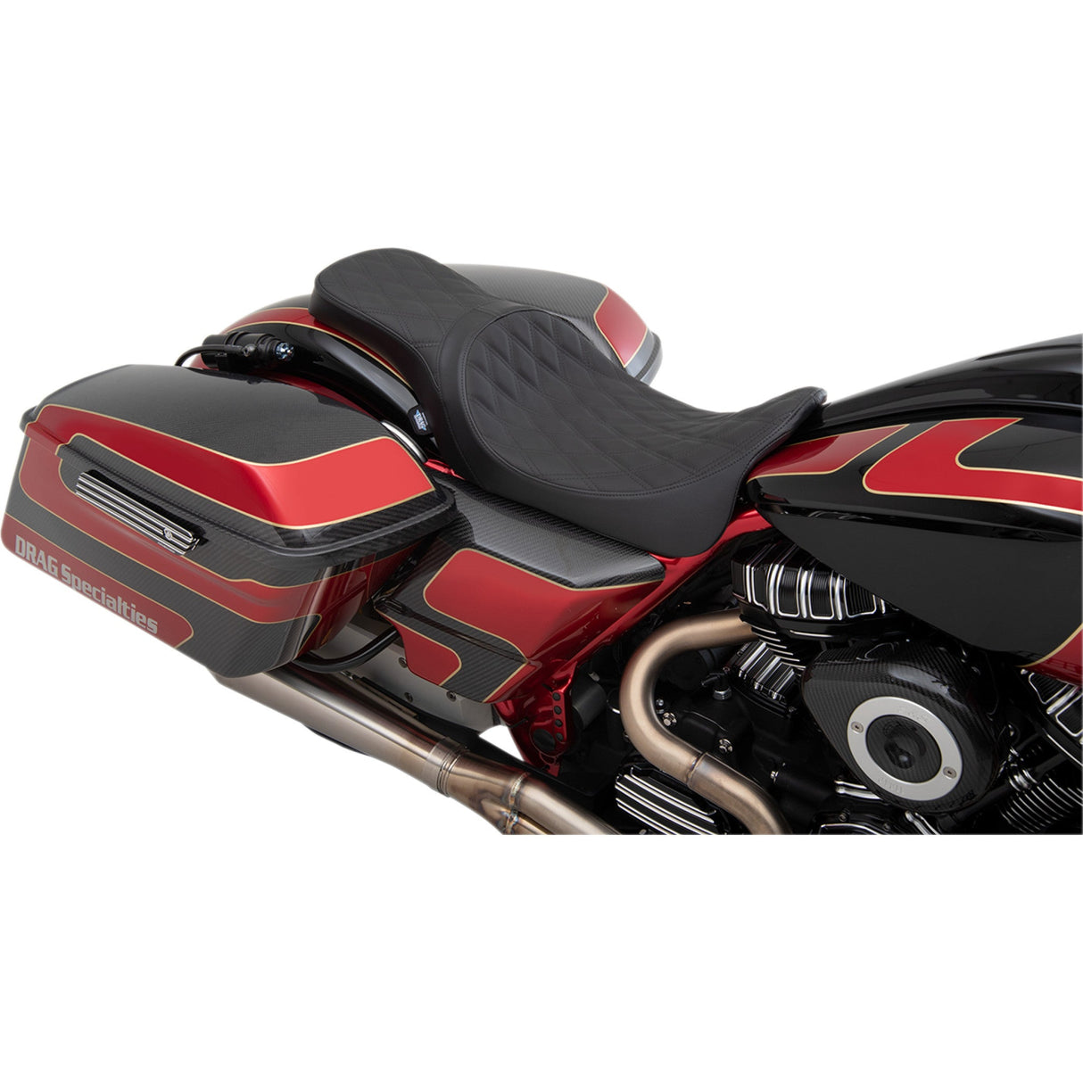 DRAG SPECIALTIES Predator 2-Up Seat - FL '08-'23
